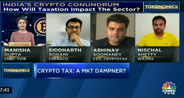 Crypto Tax : A mkt Dampner ?
