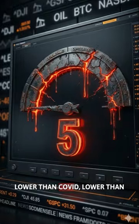 Bitcoin Fear Index at 5: Biggest Opportunity Signal Ever?