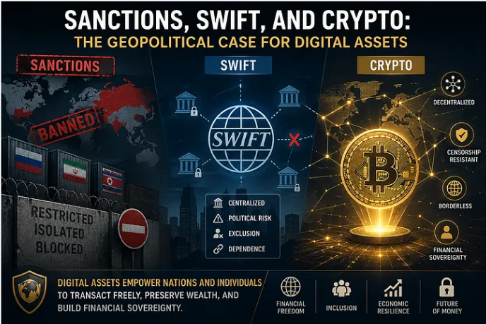 Sanctions, SWIFT, and Crypto: The Geopolitical Case for Digital Assets