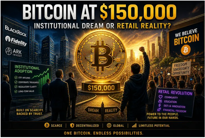Bitcoin at $150,000: Institutional Dream or Retail Reality?