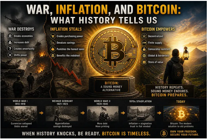 War, Inflation, and Bitcoin: What History Tells Us