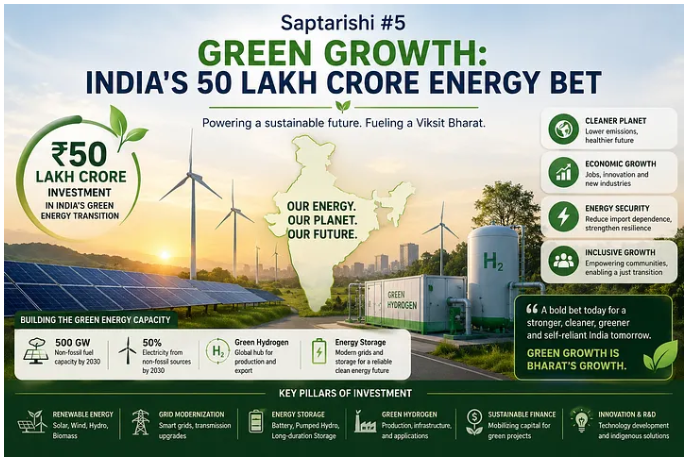 Saptarishi #5 — Green Growth: India’s 50 Lakh Crore Energy Bet