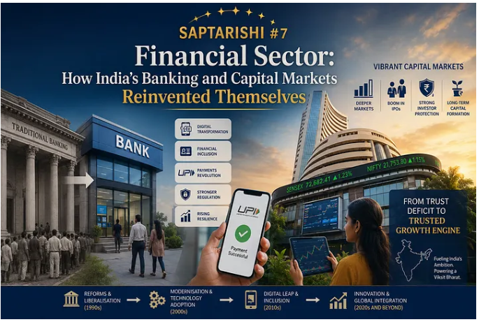 Saptarishi #7 — Financial Sector: How India’s Banking and Capital Markets Reinvented Themselves