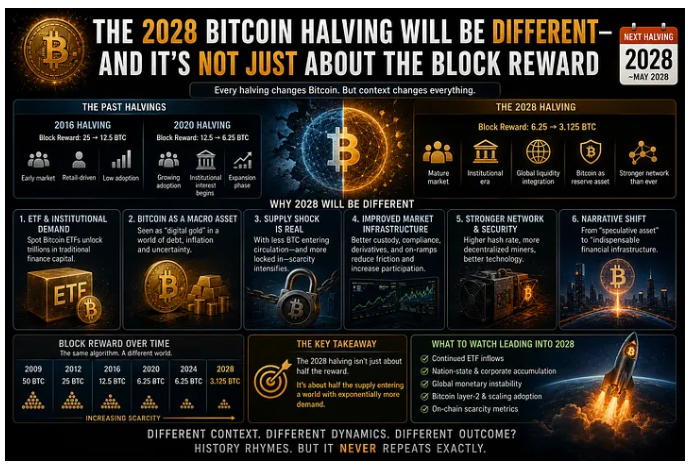 The 2028 Bitcoin Halving Will Be Different — And It’s Not Just About the Block Reward